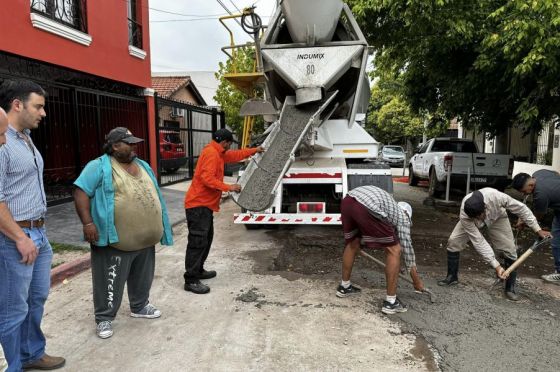 Aguas del Norte realiza la reposición de calzada en más de 30 barrios de la ciudad