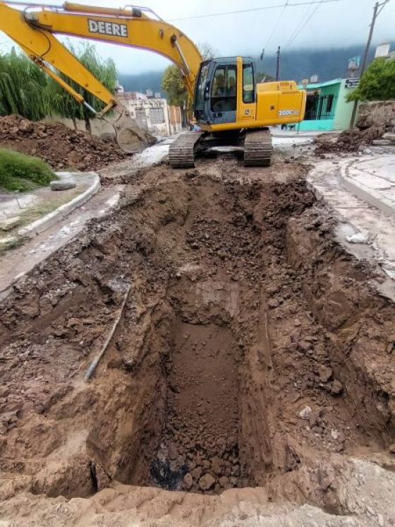 Obras en barrio San Ignacio.