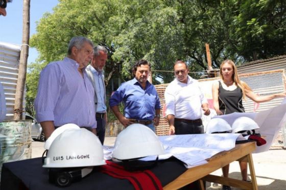 Sáenz verificó el avance de las obras en el San Bernardo