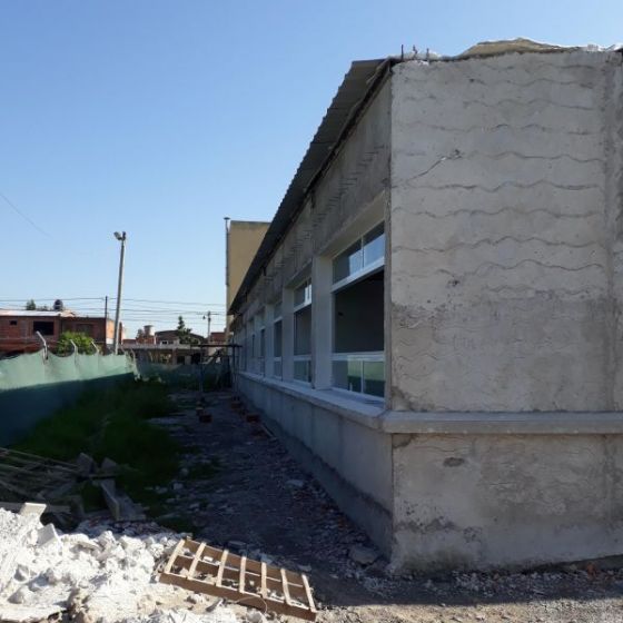 Avanza la construcción de la nueva sala de nivel inicial en barrio Castañares