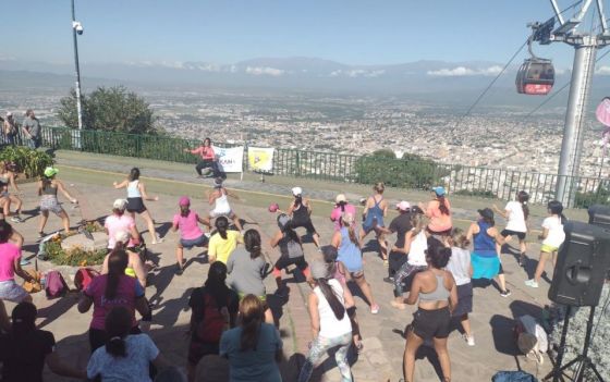 Actividades en el cerro San Bernardo por la semana de la mujer