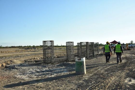 La primera etapa de la construcción del Nodo Logístico de General Güemes tiene un avance superior al 50%