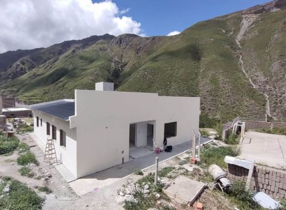 Obras en paraje San Isidro: puesto sanitario.