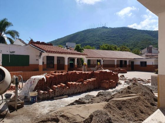 Escuela Indalecio Gómez en obras.