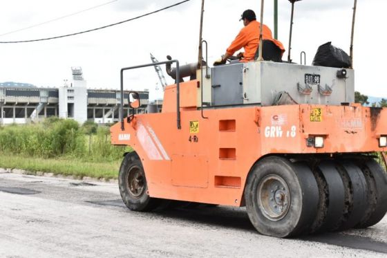 Avanzan las obras en el estadio Martearena por el partido que disputarán River y Laferrere