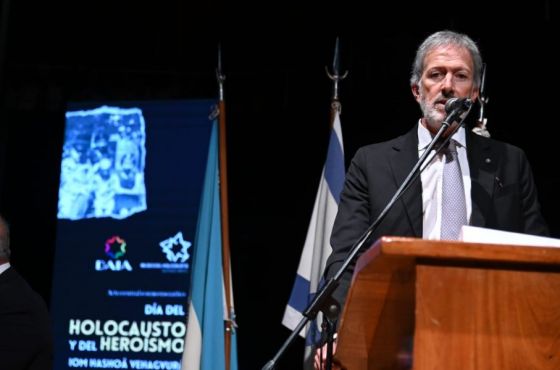 El Ministro de Seguridad y Justicia participó del acto central del Día del Holocausto y del Heroísmo Iom Hashoá Vehagvurá