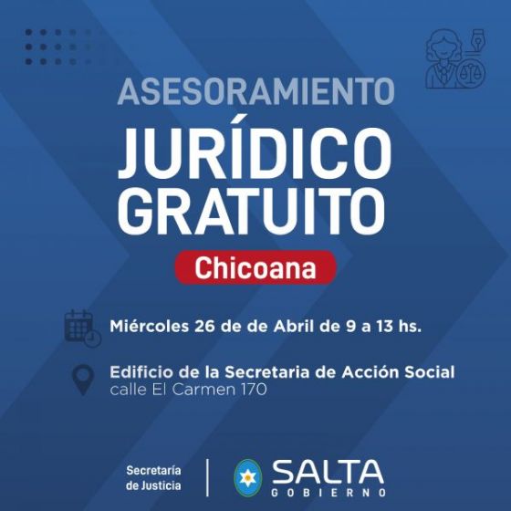 La Justicia Junto a vos estará en Rosario de la Frontera y Chicoana