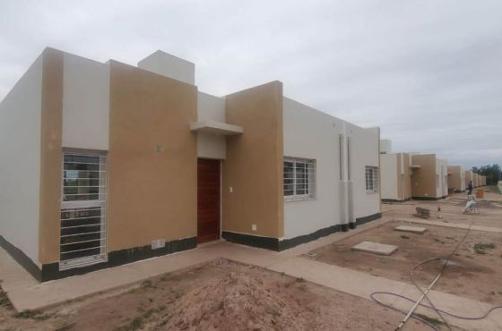 La construcción de 25 viviendas está próxima a finalizar en El Galpón