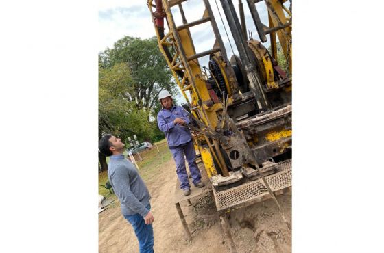 Avanza la construcción de dos nuevos pozos profundos de agua