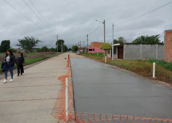 Finalizó obra de pavimentación en el barrio San Rafael de San Lorenzo