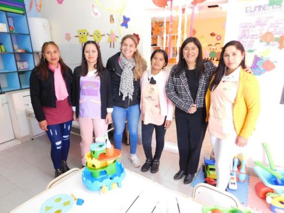 La Ministra de Desarrollo Social recorrió el Centro de Primera Infancia de Los Toldos