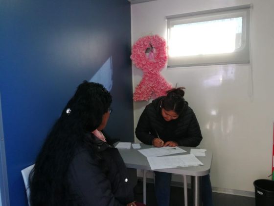 El camión oncológico del Ministerio de Salud Pública prestó servicios, durante dos días, en el hospital de San Carlos.