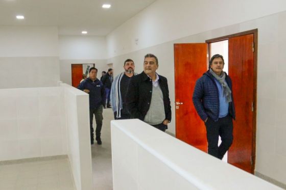 Mangione verificó el avance de las obras que se realizan en el hospital Miguel Ragone