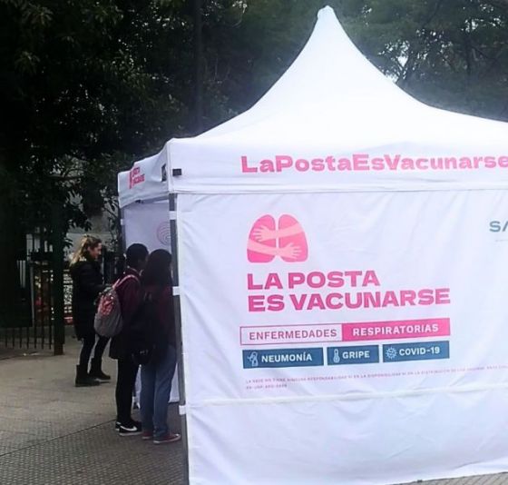 El jueves funcionará un vacunatorio para enfermedades respiratorias en la plazoleta Cuatro Siglos