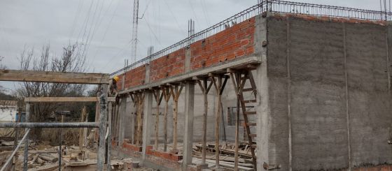 Avanzan las obras de nivel inicial en la escuela Mainoli de Atocha