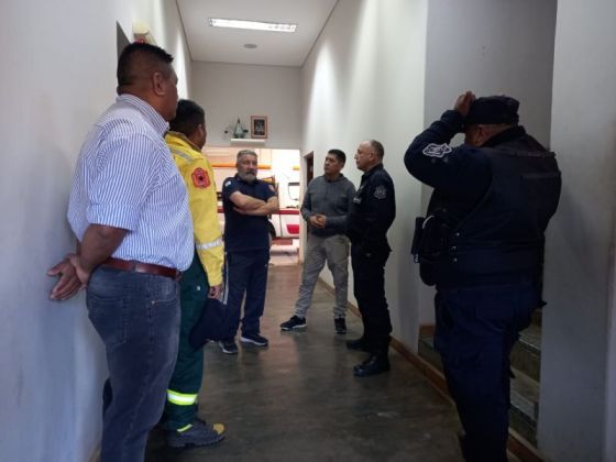 Operativo incendio en Cafayate.