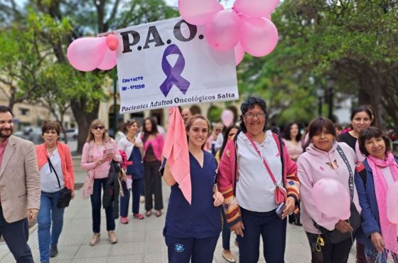 Rentas organizó una caminata y acto de cierre de las actividades por la prevención del cáncer de mama