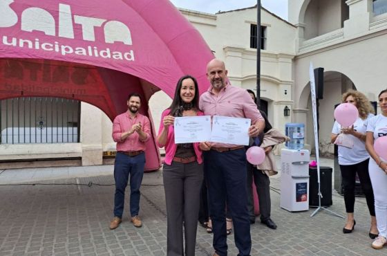 Rentas organizó una caminata y acto de cierre de las actividades por la prevención del cáncer de mama