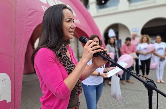 Rentas organizó una caminata y acto de cierre de las actividades por la prevención del cáncer de mama