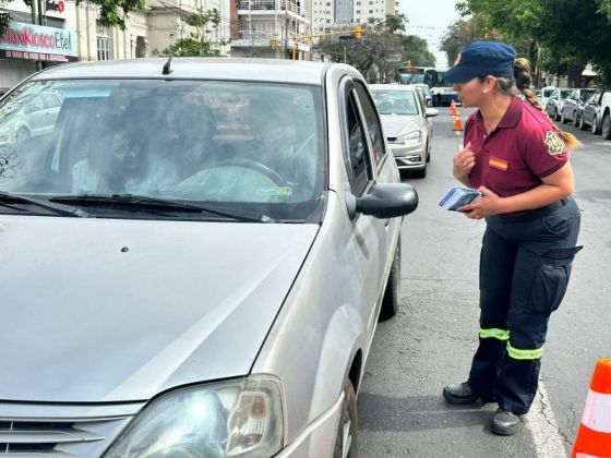 Se realizó una jornada de concientización vial en el centro de la Ciudad