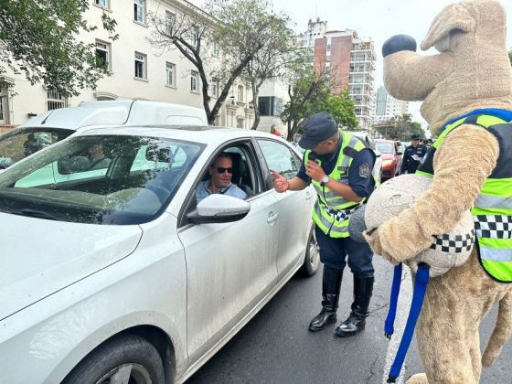 Se realizó una jornada de concientización vial en el centro de la Ciudad