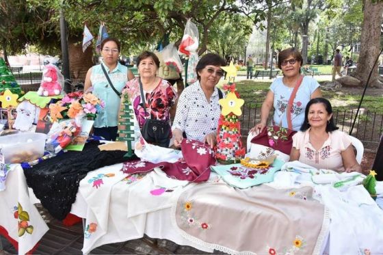 Las personas mayores celebraron la vida con una expo en la Plaza 9 de Julio