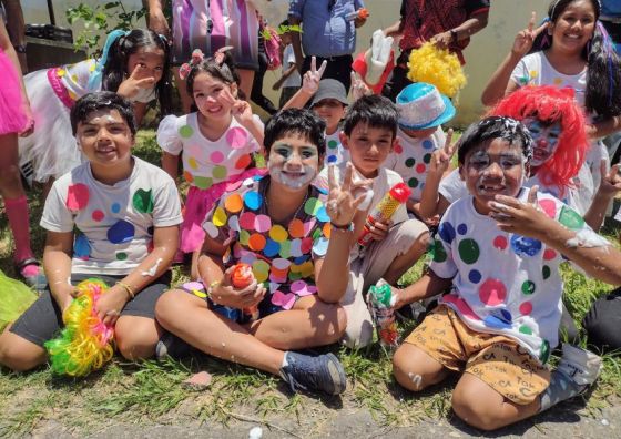 La colonia de vacaciones del Legado Güemes tuvo su fiesta de carnaval