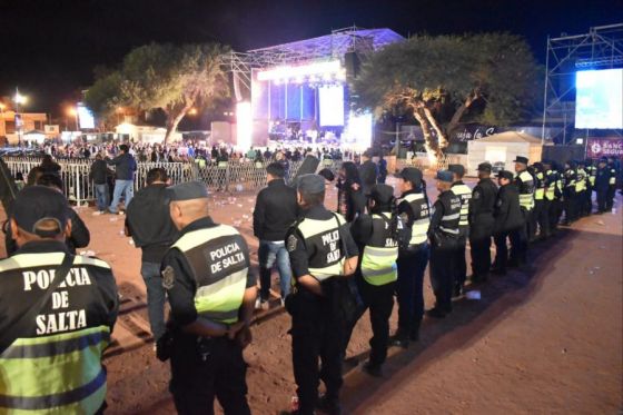 Intenso trabajo de seguridad por la 50 Edición de Serenata a Cafayate