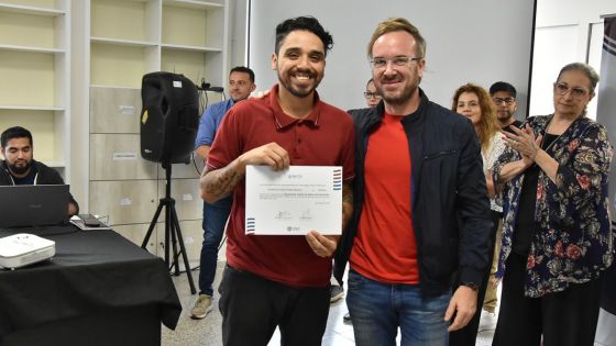 Upateco entregó certificados a los alumnos que completaron su trayecto formativo.