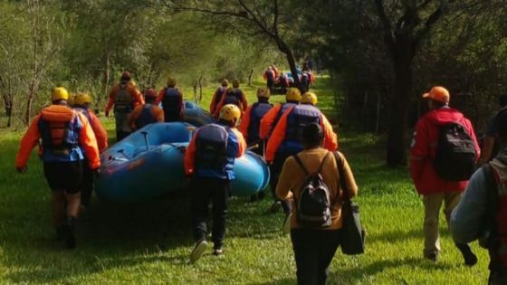 Profesionales de seguridad fueron capacitados en búsqueda y rescate de personas en aguas rápidas