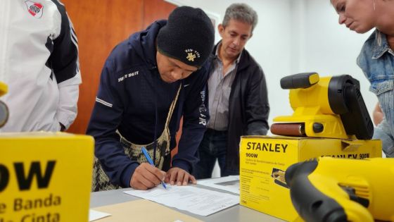 Nueva entrega de herramientas a comunidades originarias de Embarcación y Tartagal