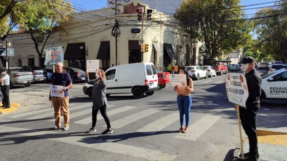 Seguridad Vial realizó una campaña de concientización para peatones