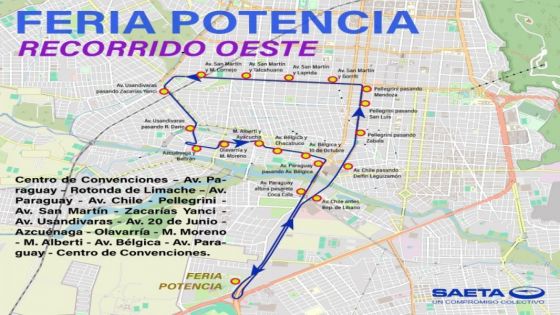 Saeta – Potencia: transporte especial para zonas sudeste y oeste