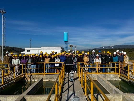 Jarsún recibió a estudiantes que visitaron la planta potabilizadora de agua de Campo Alegre