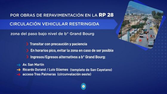 Obras en la ruta provincial 28