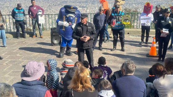 Ciudadanos fueron concientizados sobre seguridad vial en el Cerro San Bernardo