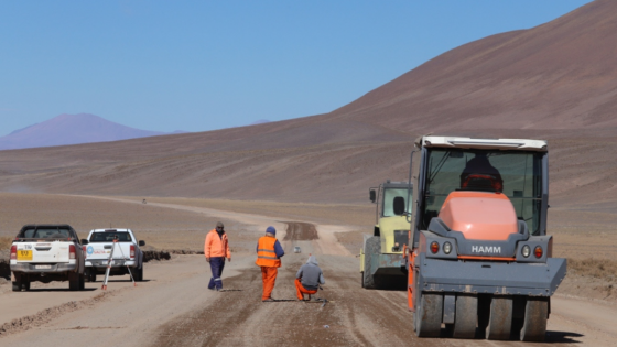 Inició la pavimentación del primer tramo de la ruta 27 en la Puna salteña