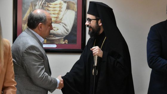 El ministro Villada recibió al Monseñor Santiago El Khoury de la Iglesia Ortodoxa del Patriarcado de Antioquia