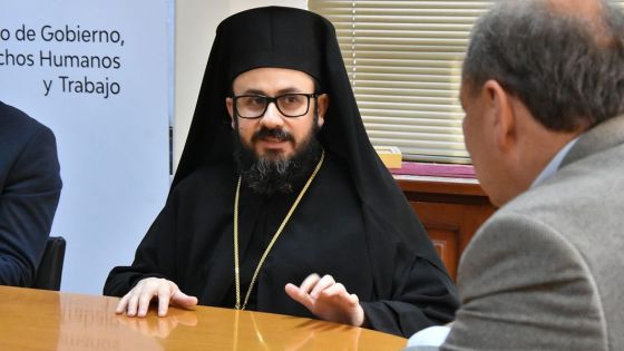 El ministro Villada recibió al Monseñor Santiago El Khoury de la Iglesia Ortodoxa del Patriarcado de Antioquia