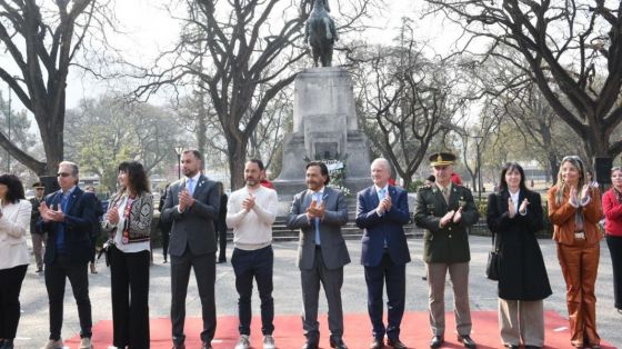 Sáenz encabezó los actos por el 174° aniversario del paso a la inmortalidad del General San Martín