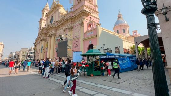 Asisten a más de 500 peregrinos por día en los puestos de salud del SAMEC en la Catedral