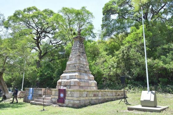 Comienza a materializarse el Monumento del Paso a la Inmortalidad del General Güemes en La Horqueta