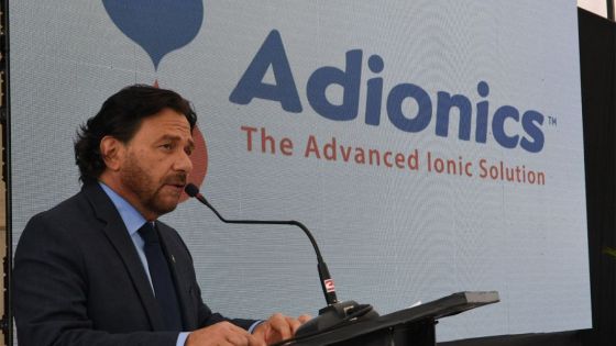 Inauguró la planta Adionics en Salta.