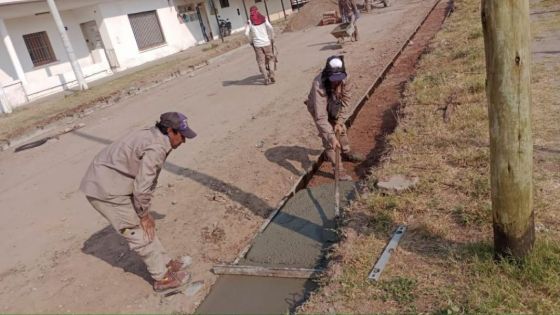 Realizan obras urbanas en Joaquín V. González