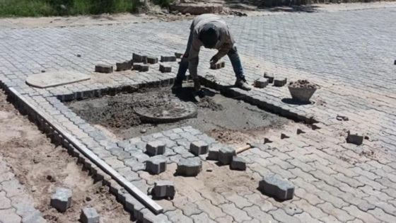 Pavimentación de la avenida Islas Malvinas en Animaná