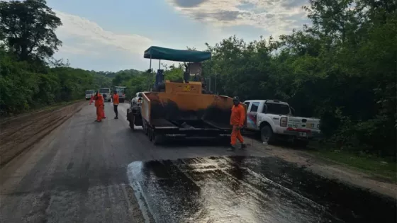 Avanza la repavimentación de la ruta provincial 5 entre Lumbreras y Ceibalito