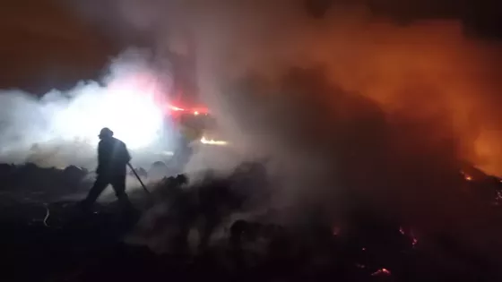 Fue extinguido el incendio en el vertedero San Javier