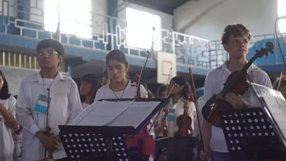 Más de 230 estudiantes participaron en un encuentro federal de orquestas y coros locales