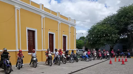 Motociclistas de Campo Santo fueron concientizados sobre medidas preventivas para una circulación segura