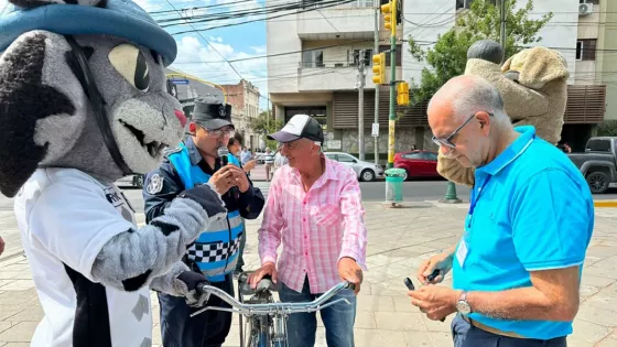 Seguridad Vial sensibilizó a conductores y peatones de la Capital